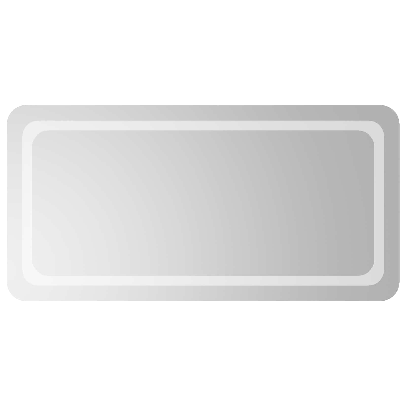 vidaXL Lustro łazienkowe LED przezroczysty 100 x 50 cm szkło hartowane
