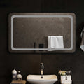 vidaXL Lustro łazienkowe LED przezroczysty 100 x 60 cm szkło hartowane