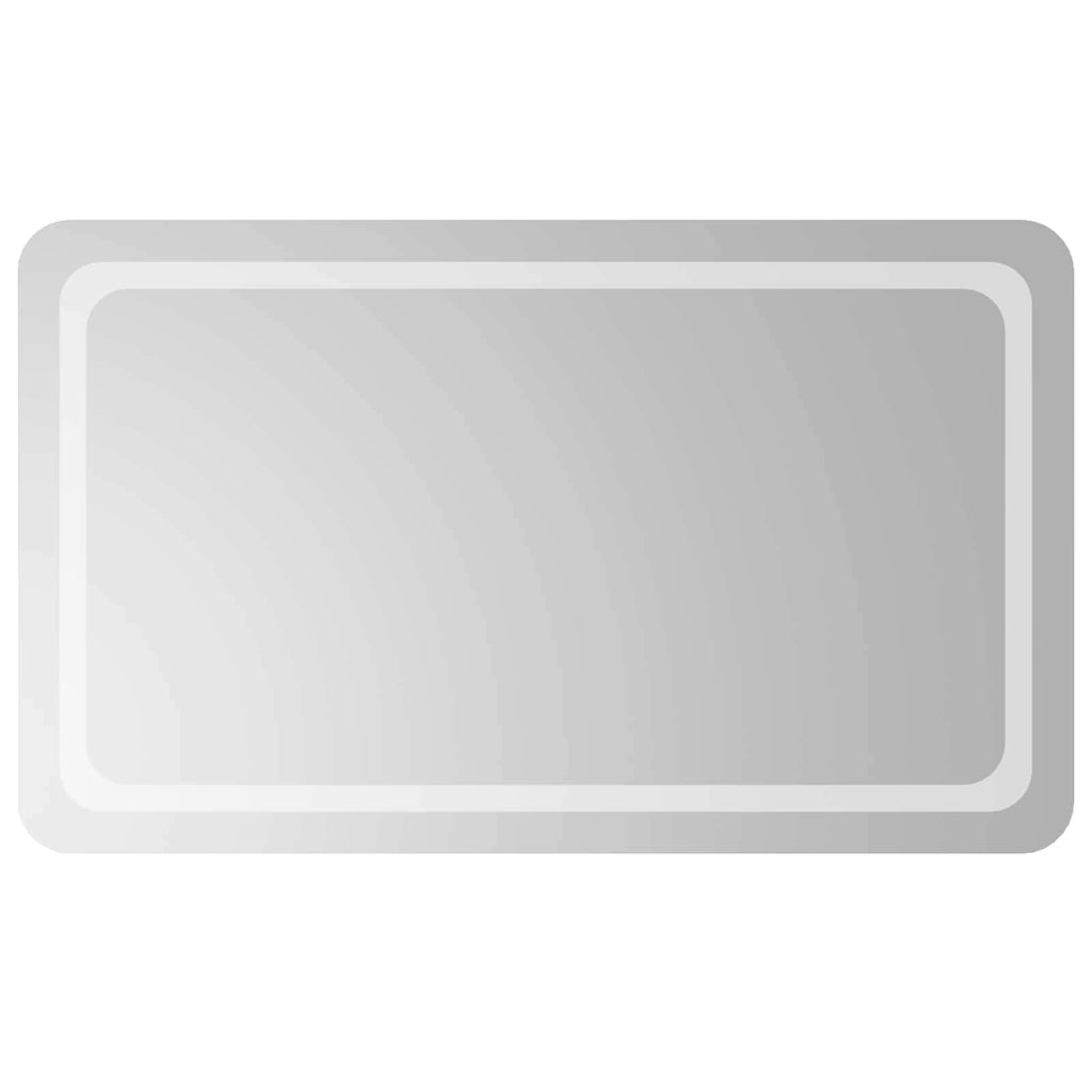 vidaXL Lustro łazienkowe LED przezroczysty 100 x 60 cm szkło hartowane