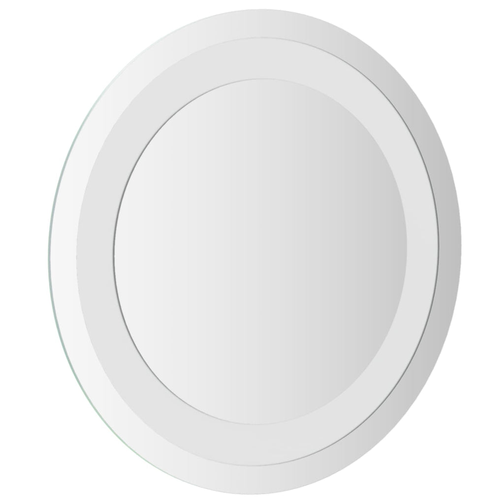 vidaXL Lustro łazienkowe LED przezroczysty Ø 30 cm szkło hartowane