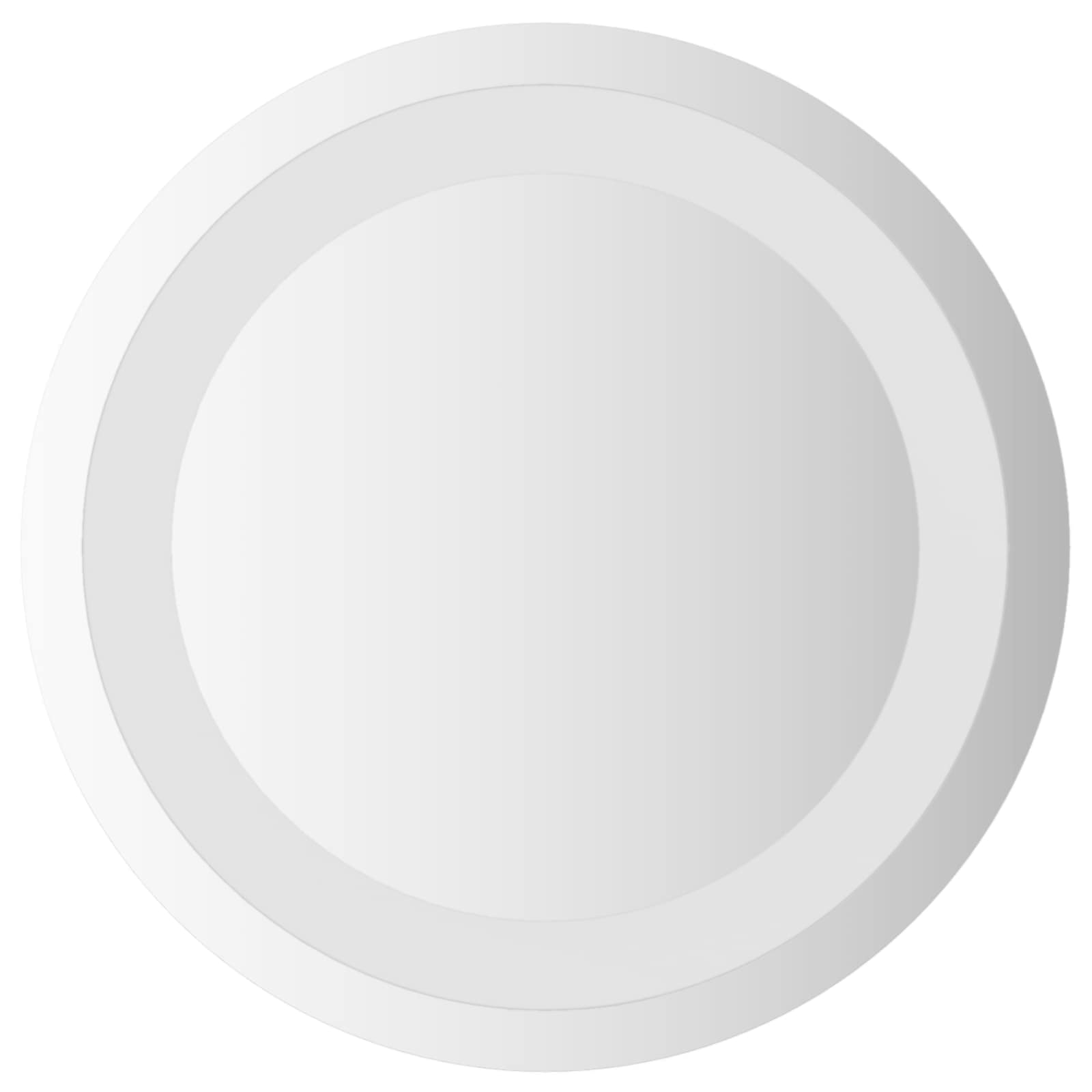 vidaXL Lustro łazienkowe LED przezroczysty Ø 30 cm szkło hartowane