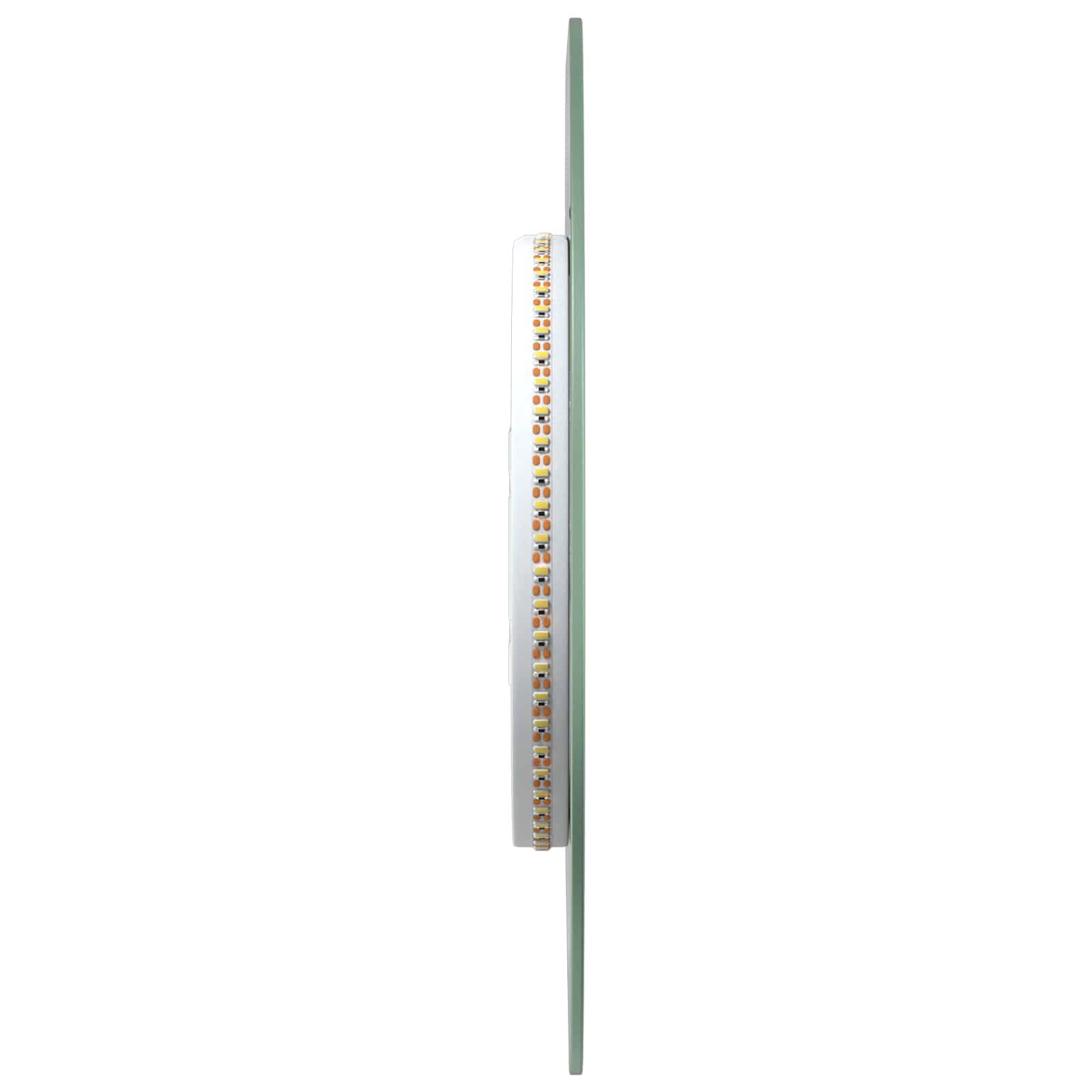 vidaXL Lustro łazienkowe LED przezroczysty Ø 30 cm szkło hartowane