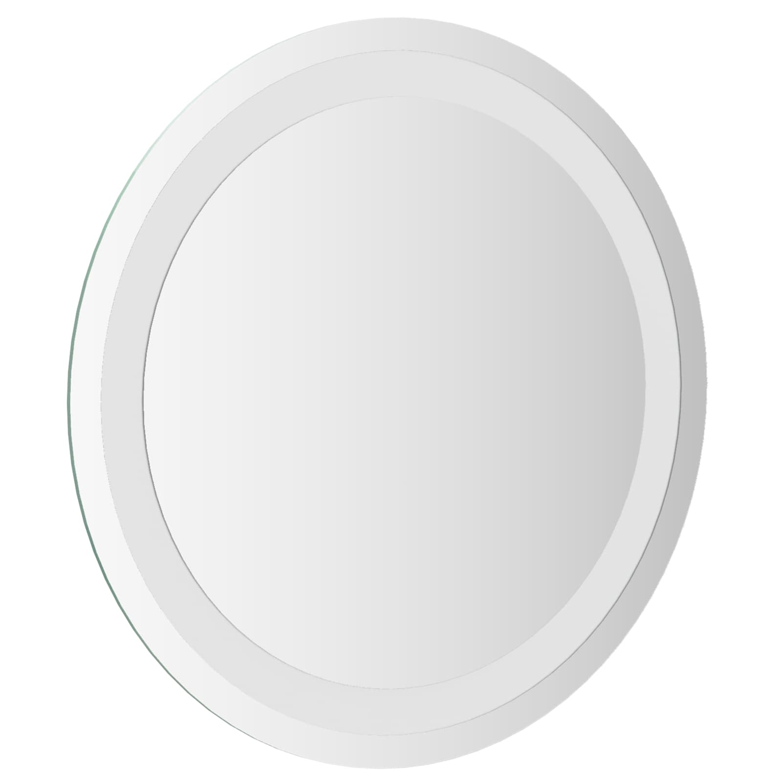 vidaXL Lustro łazienkowe LED przezroczysty Ø 40 cm szkło hartowane