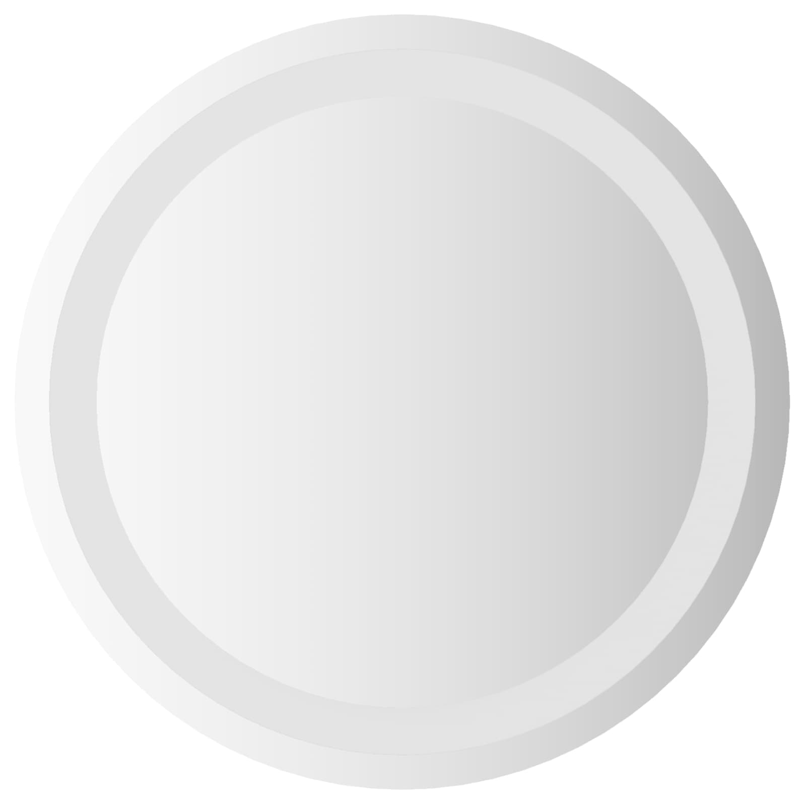 vidaXL Lustro łazienkowe LED przezroczysty Ø 40 cm szkło hartowane