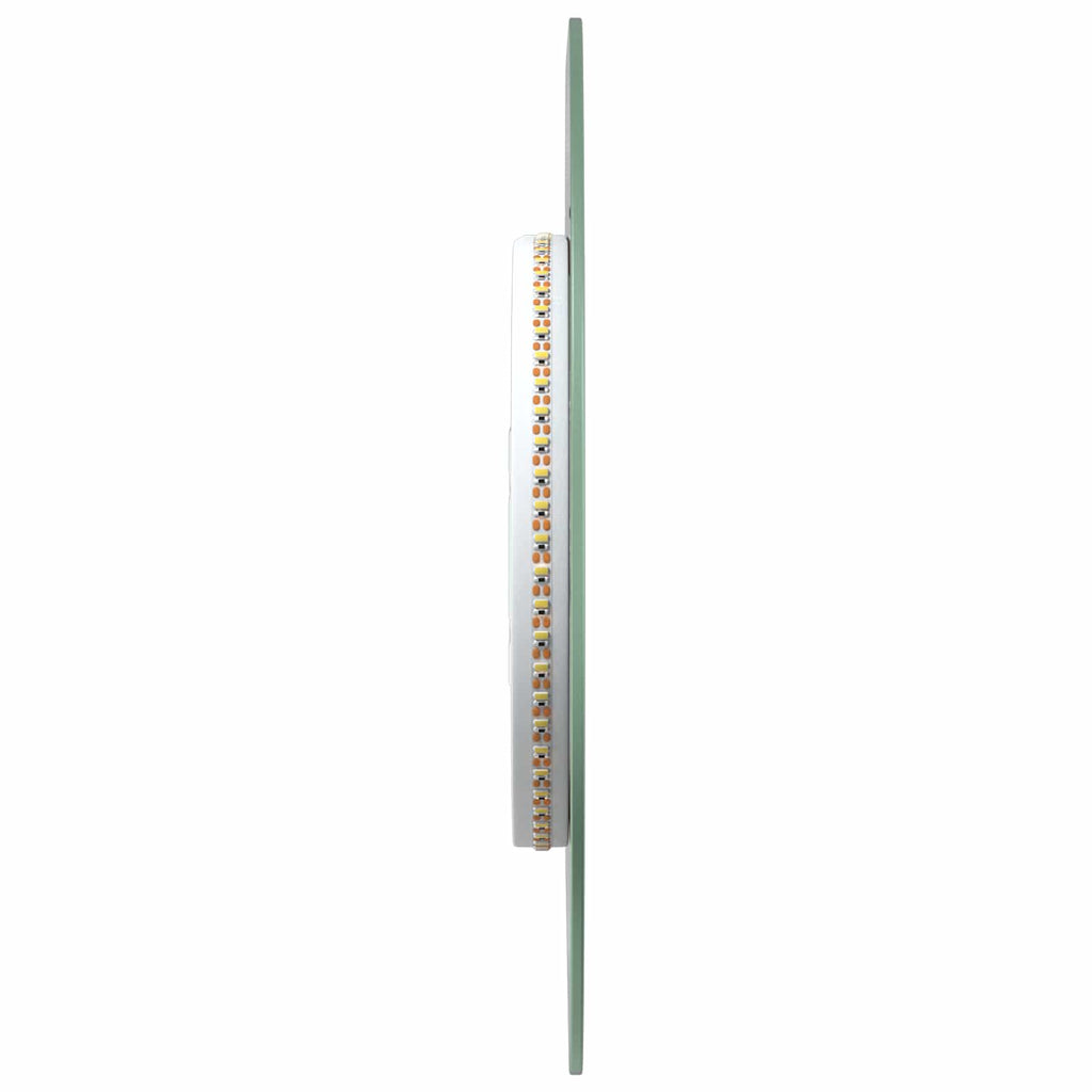 vidaXL Lustro łazienkowe LED przezroczysty Ø 40 cm szkło hartowane