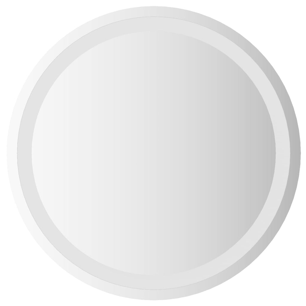 vidaXL Lustro łazienkowe LED przezroczysty Ø 50 cm szkło hartowane