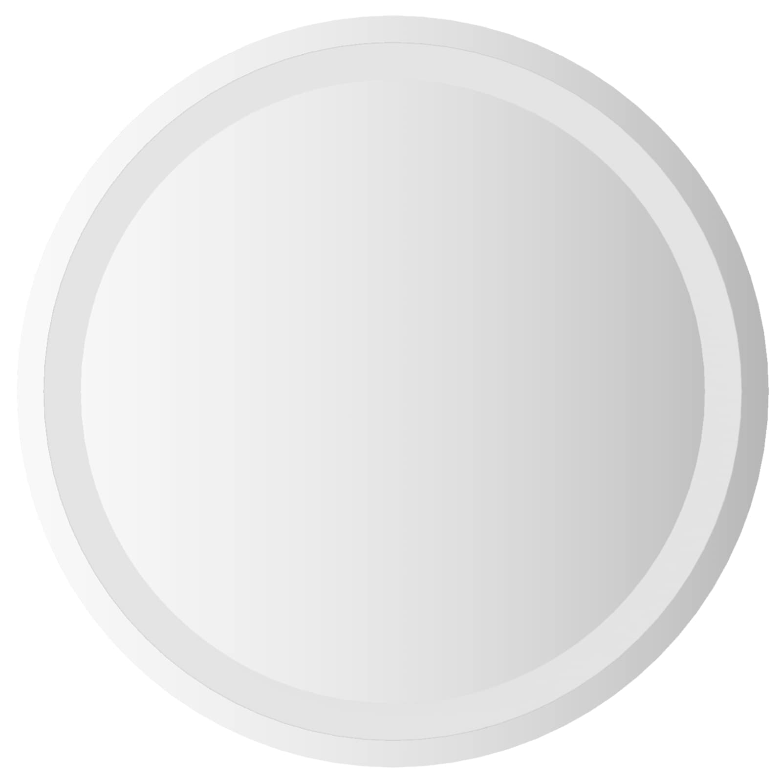 vidaXL Lustro łazienkowe LED przezroczysty Ø 50 cm szkło hartowane