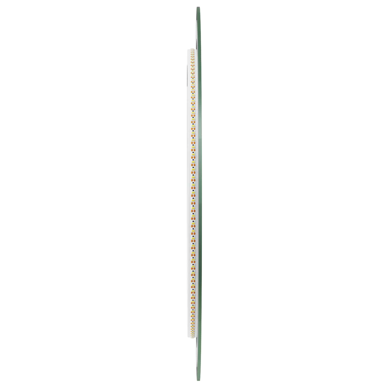 vidaXL Lustro łazienkowe LED przezroczysty Ø 50 cm szkło hartowane