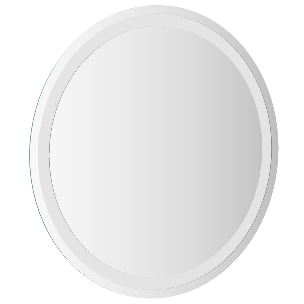 vidaXL Lustro łazienkowe LED przezroczysty Ø 60 cm szkło hartowane