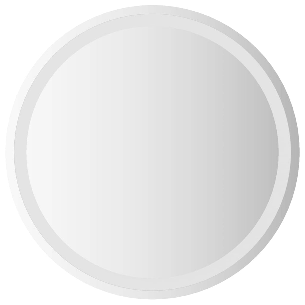 vidaXL Lustro łazienkowe LED przezroczysty Ø 60 cm szkło hartowane