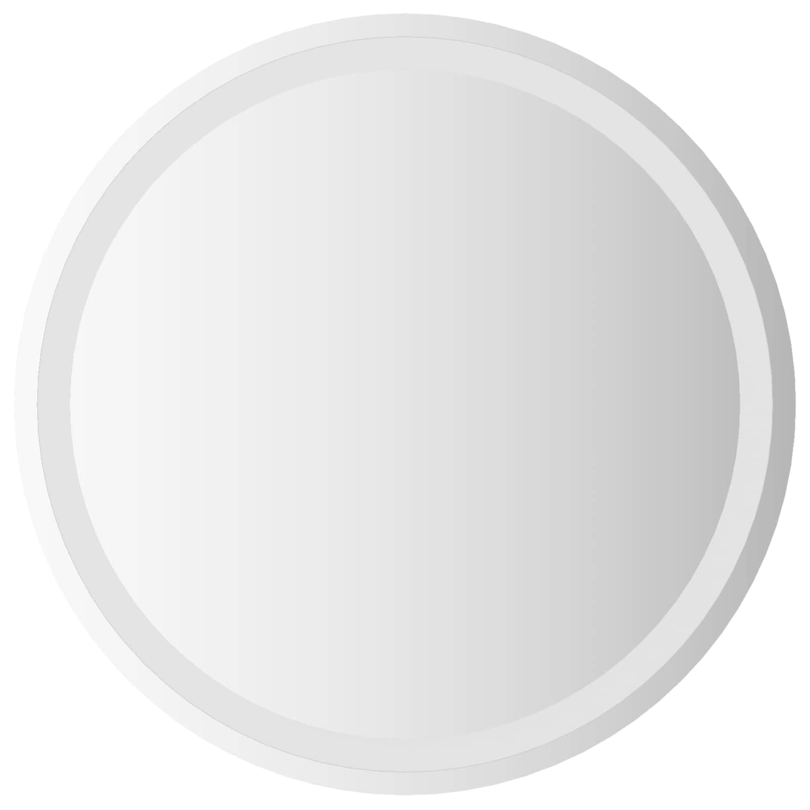 vidaXL Lustro łazienkowe LED przezroczysty Ø 60 cm szkło hartowane