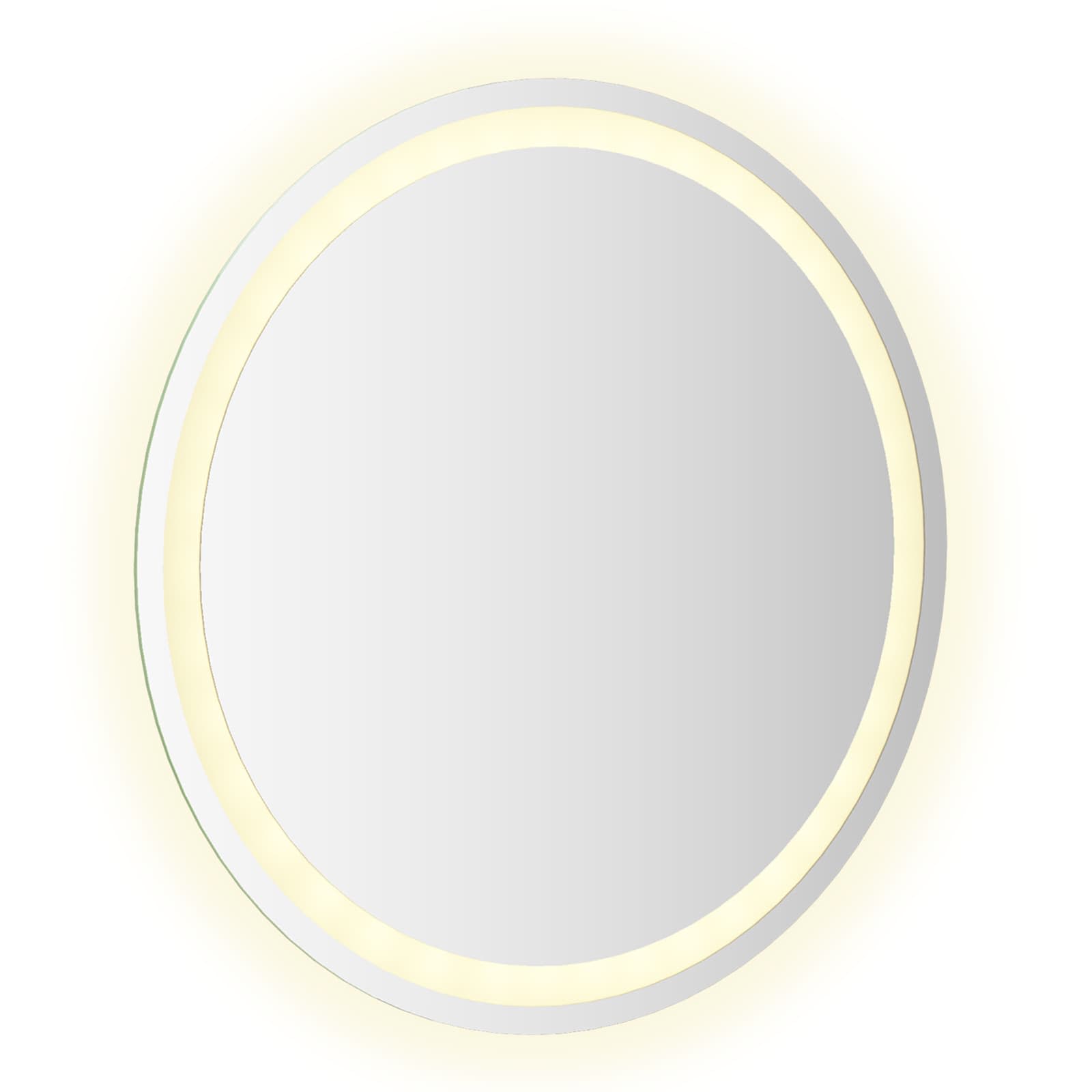 vidaXL Lustro łazienkowe LED przezroczysty Ø 60 cm szkło hartowane