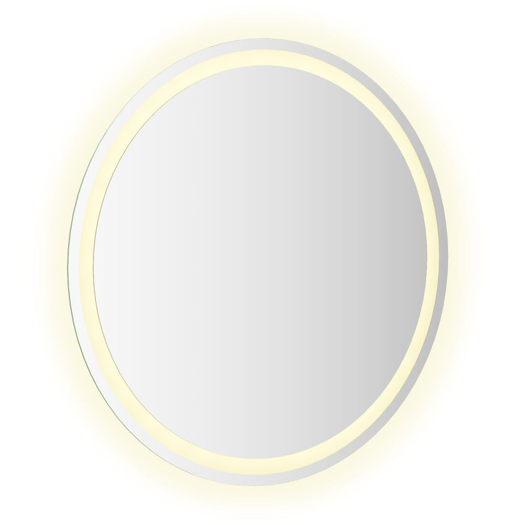 vidaXL Lustro łazienkowe LED przezroczysty Ø 70 cm szkło hartowane