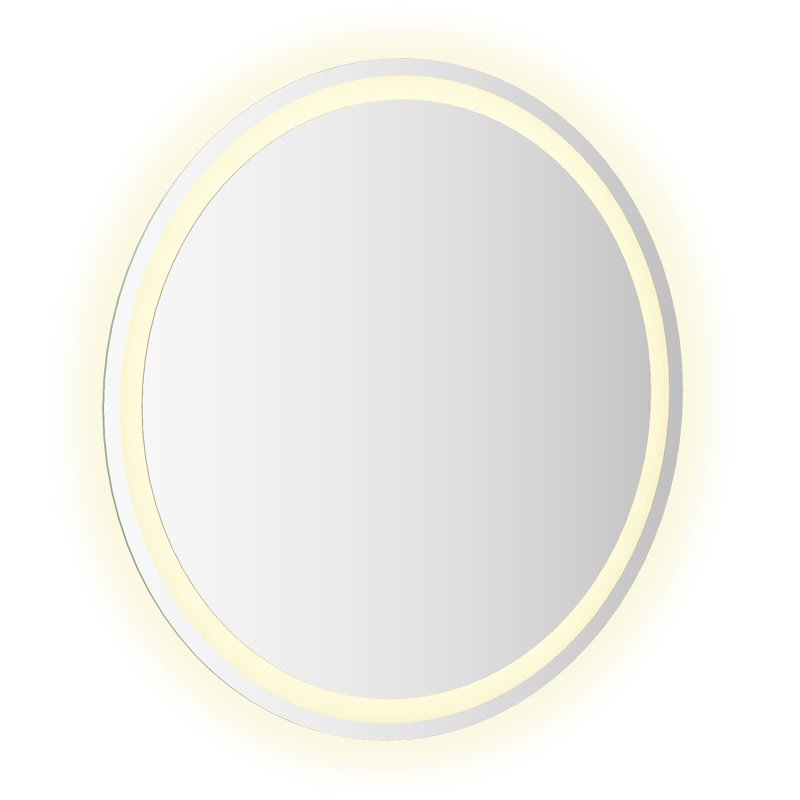 vidaXL Lustro łazienkowe LED przezroczysty Ø 70 cm szkło hartowane