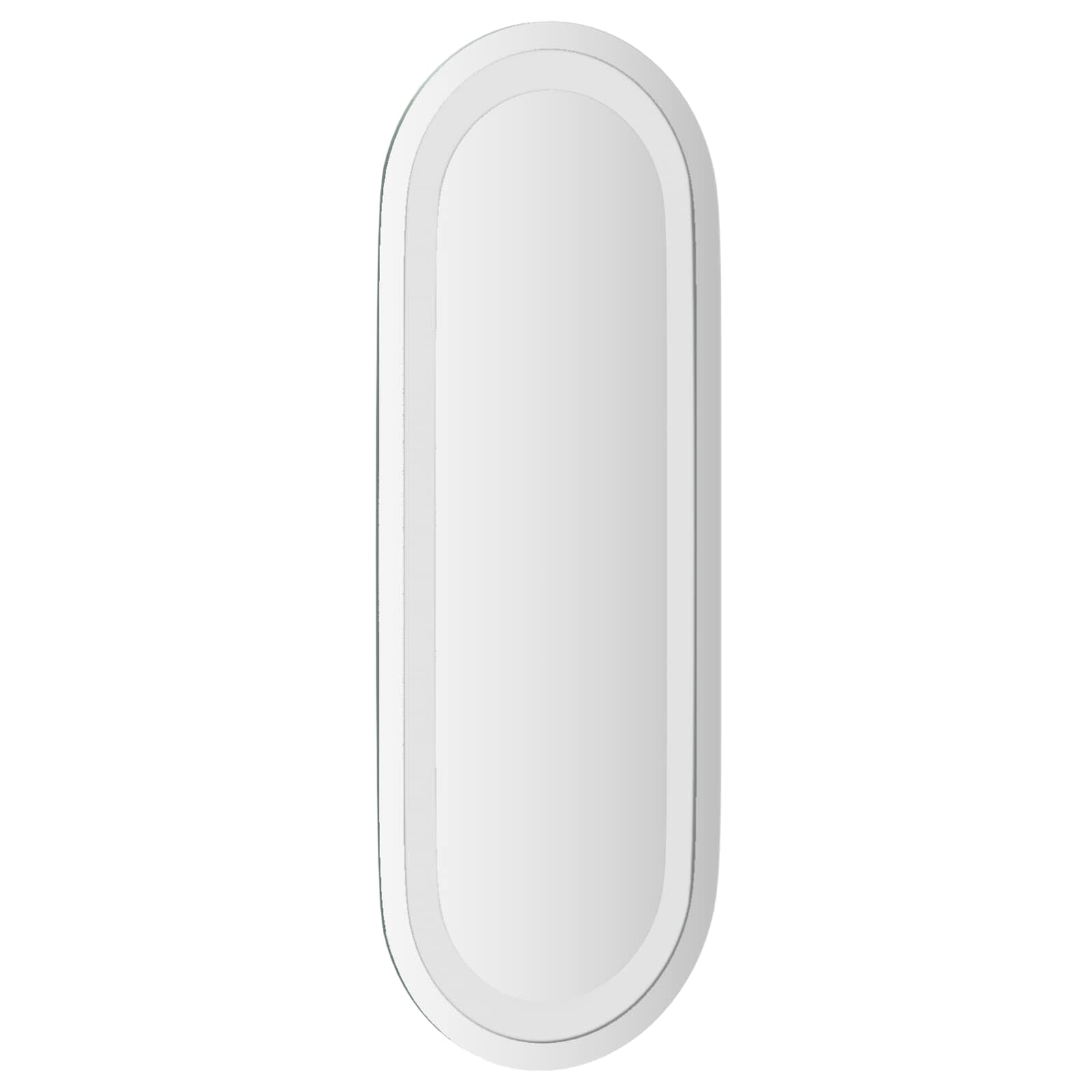 vidaXL Lustro łazienkowe LED przezroczysty 40 x 15 cm szkło hartowane