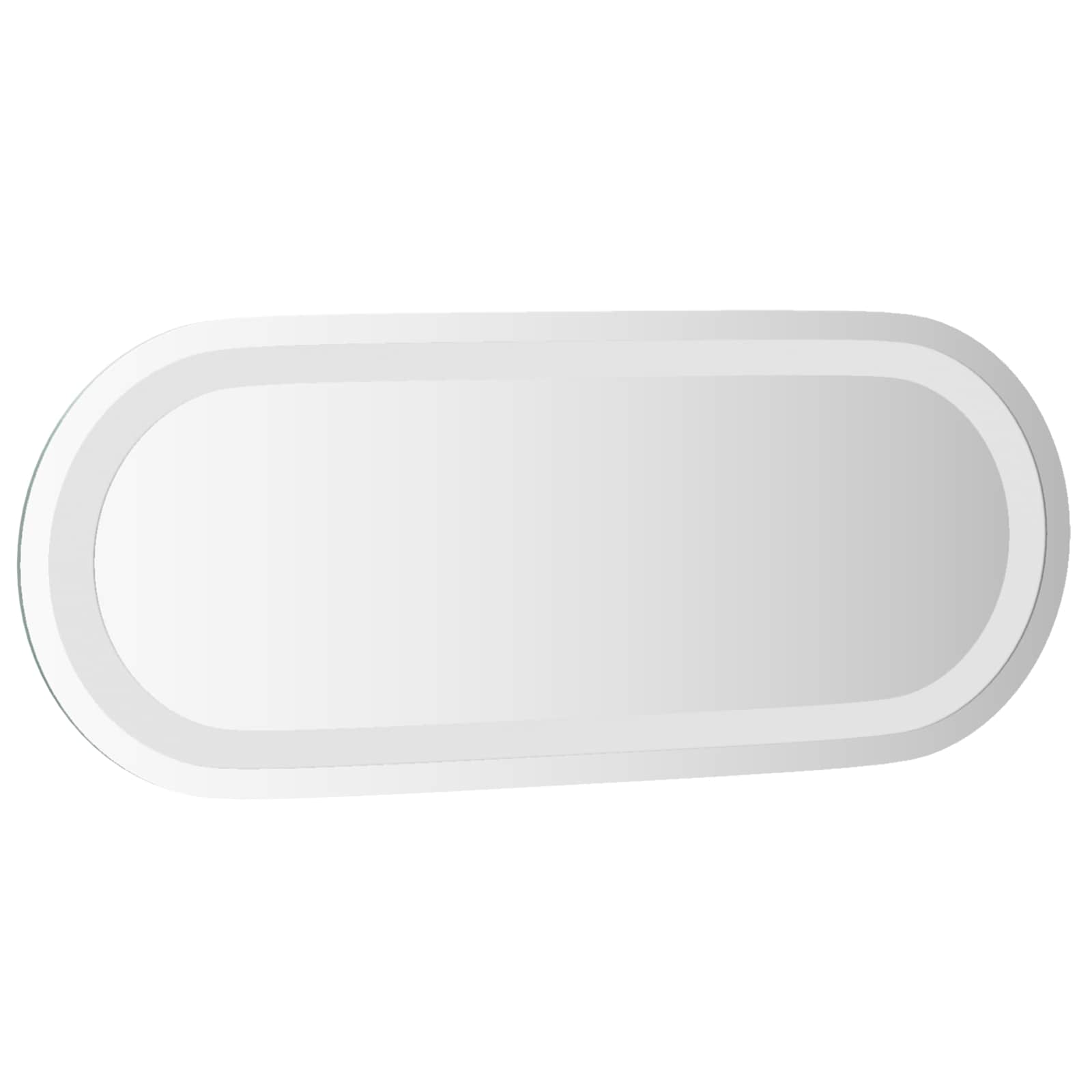 vidaXL Lustro łazienkowe LED przezroczysty 50 x 20 cm szkło hartowane