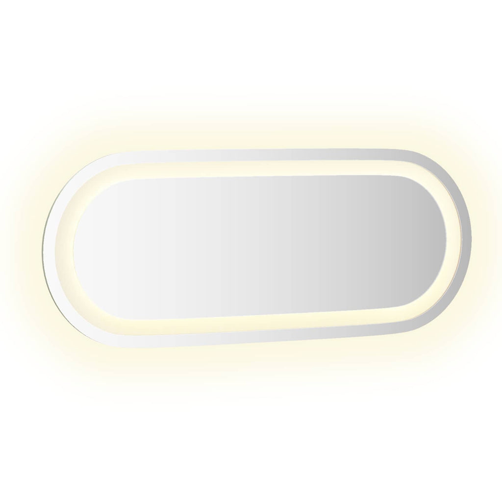 vidaXL Lustro łazienkowe LED przezroczysty 50 x 20 cm szkło hartowane