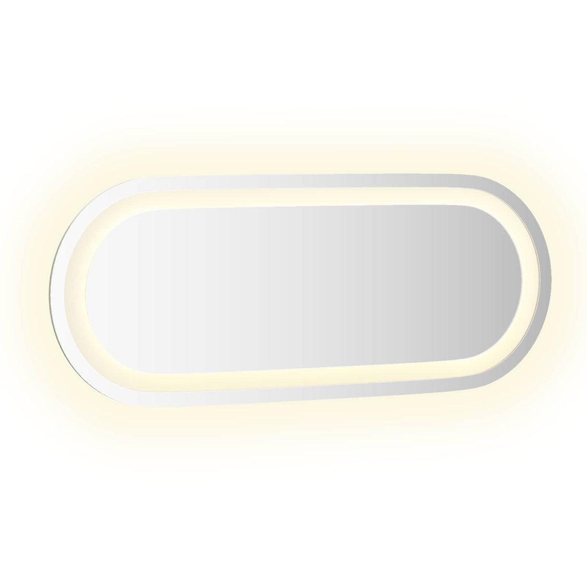 vidaXL Lustro łazienkowe LED przezroczysty 50 x 20 cm szkło hartowane
