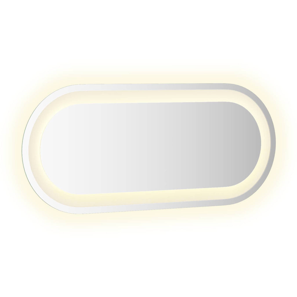 vidaXL Lustro łazienkowe LED przezroczysty 60 x 25 cm szkło hartowane