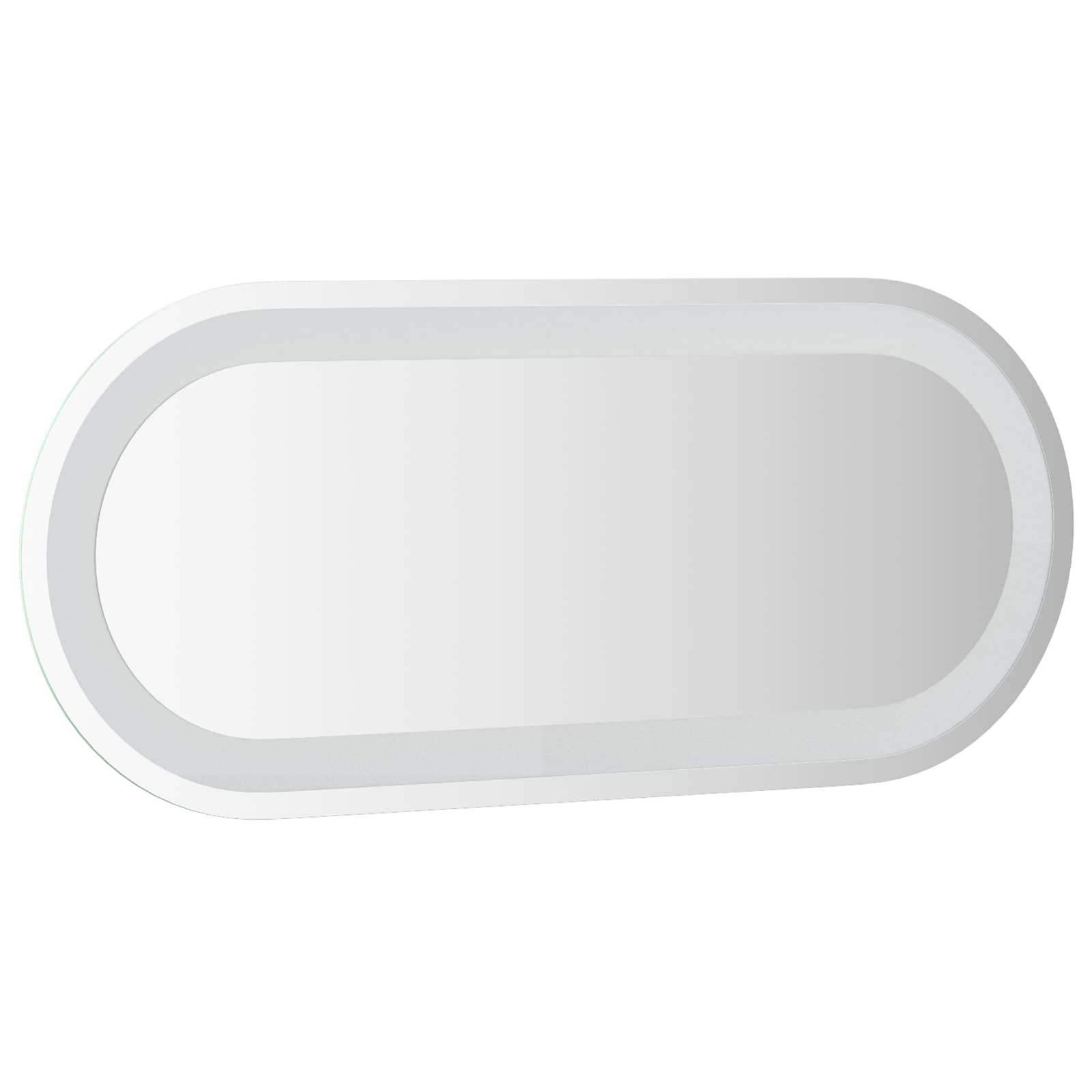vidaXL Lustro łazienkowe LED przezroczysty 70 x 30 cm szkło hartowane