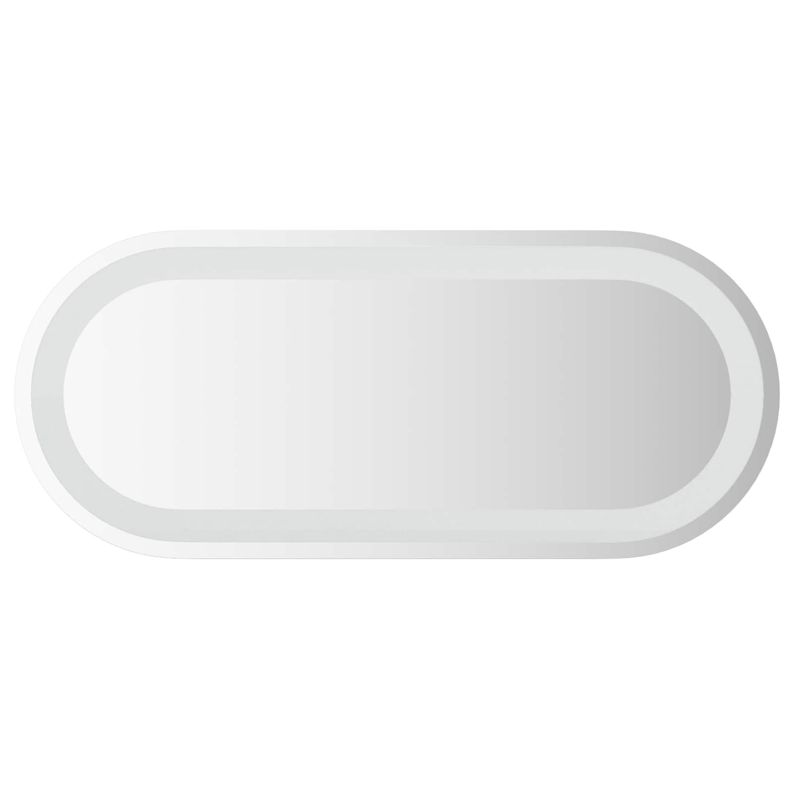 vidaXL Lustro łazienkowe LED przezroczysty 70 x 30 cm szkło hartowane