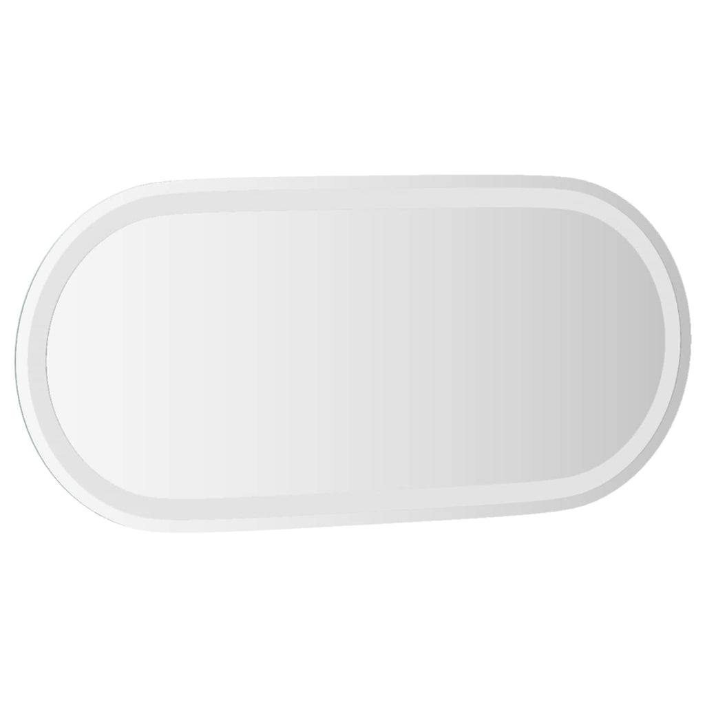 vidaXL Lustro łazienkowe LED przezroczysty 80 x 35 cm szkło hartowane