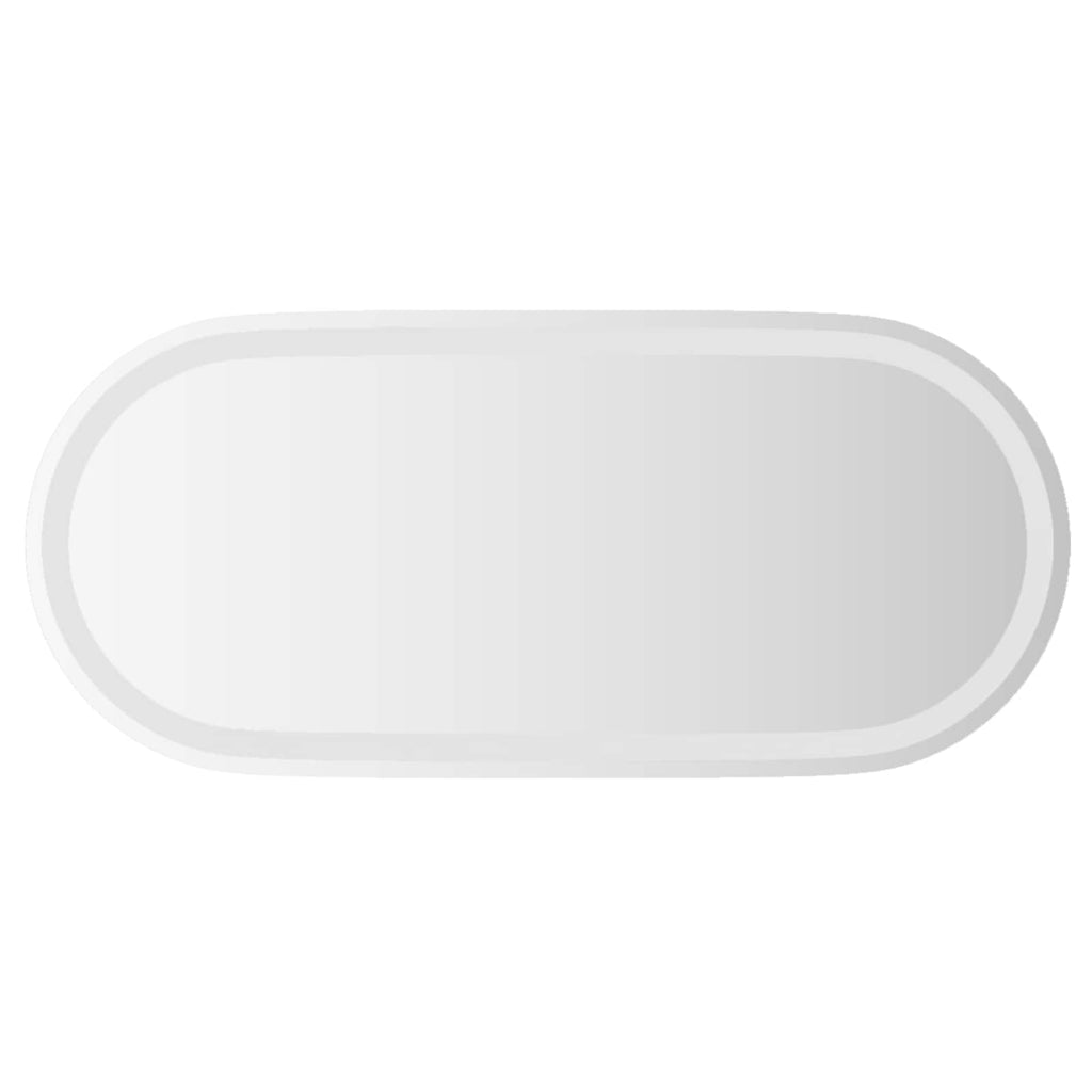 vidaXL Lustro łazienkowe LED przezroczysty 80 x 35 cm szkło hartowane