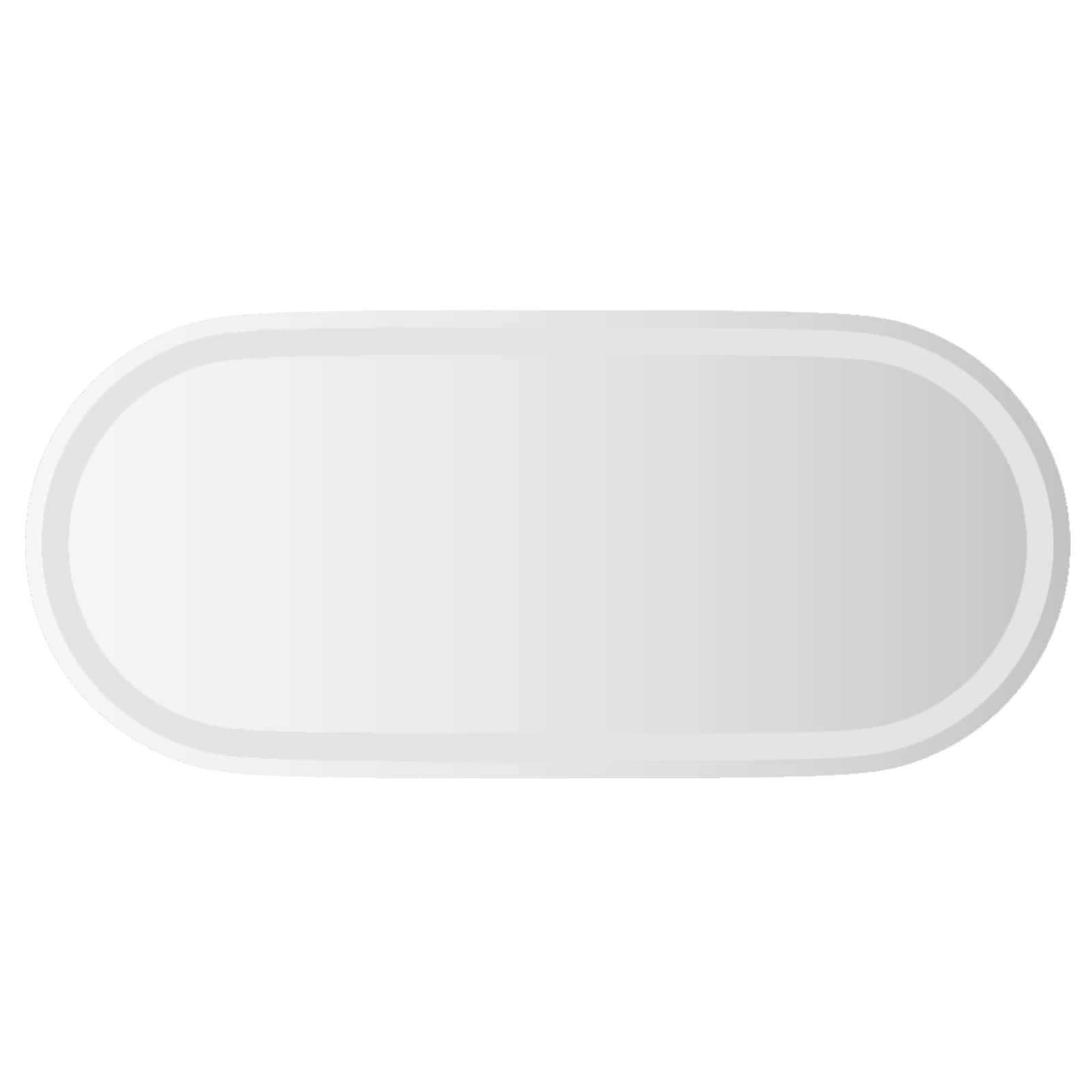 vidaXL Lustro łazienkowe LED przezroczysty 80 x 35 cm szkło hartowane