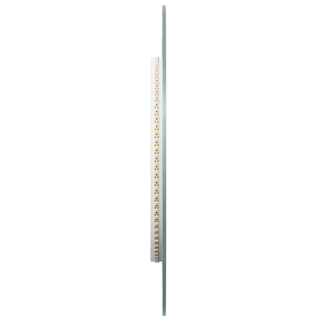 vidaXL Lustro łazienkowe LED przezroczysty 80 x 35 cm szkło hartowane