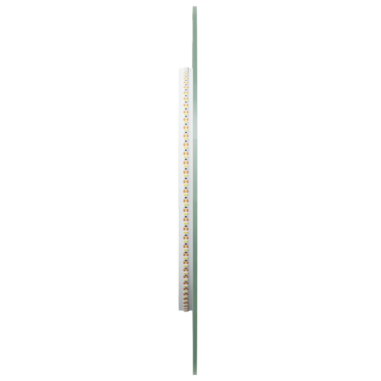 vidaXL Lustro łazienkowe LED przezroczysty 80 x 35 cm szkło hartowane