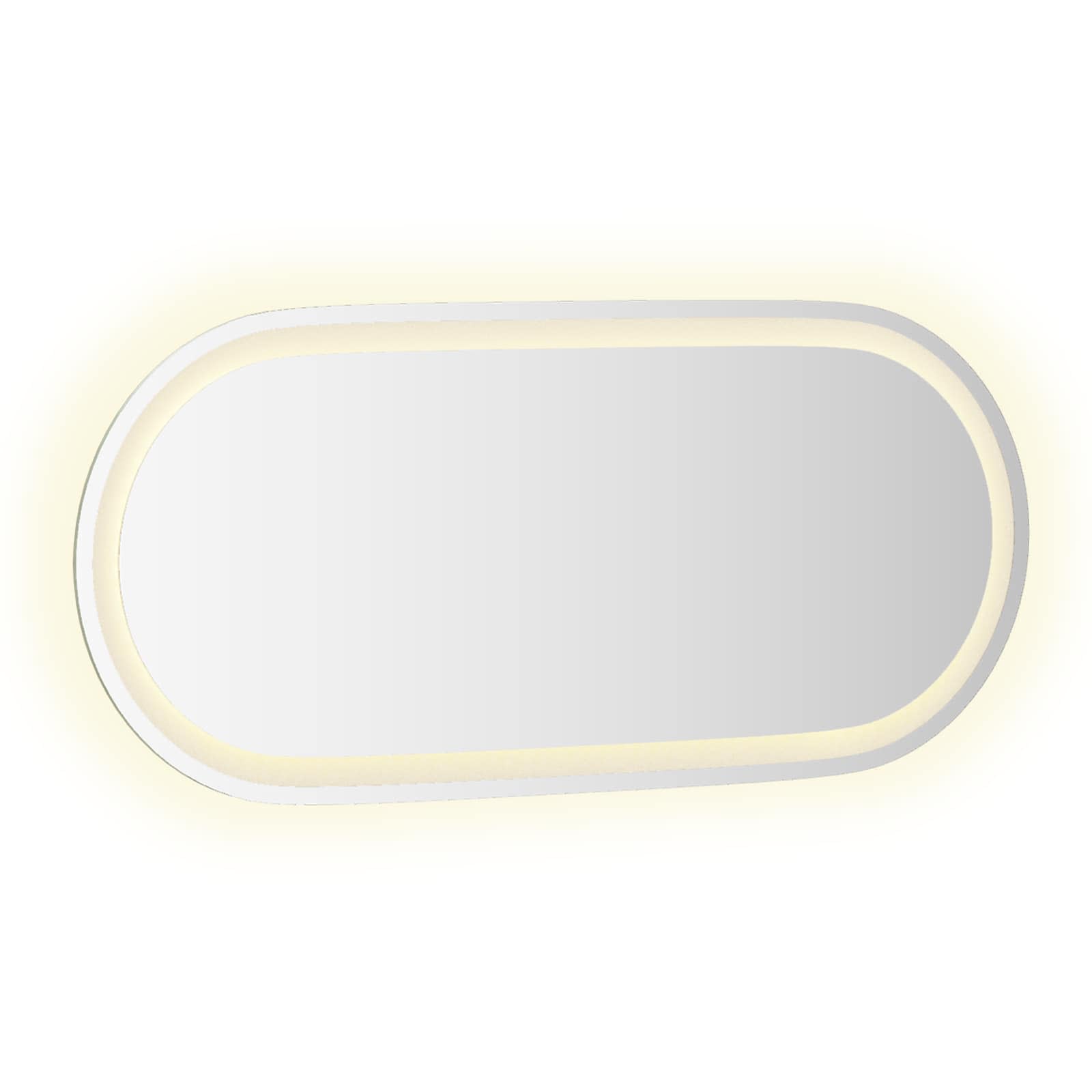 vidaXL Lustro łazienkowe LED przezroczysty 80 x 35 cm szkło hartowane