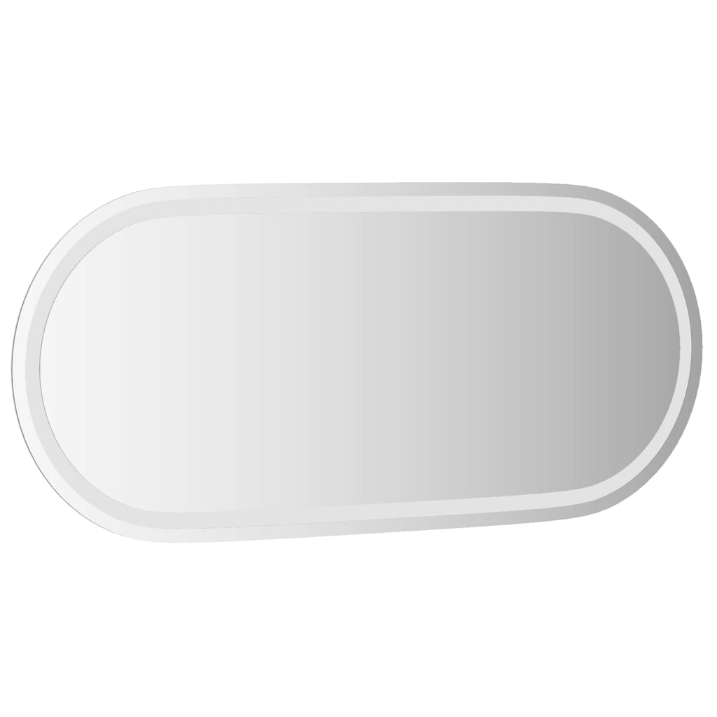 vidaXL Lustro łazienkowe LED przezroczysty 100 x 45 cm szkło hartowane