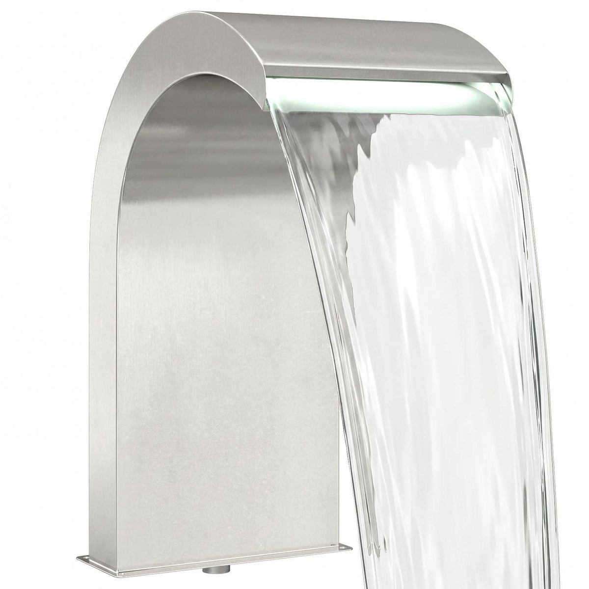 vidaXL Kaskada do basenu z LED Stal nierdzewna 304 45 x 30 x 65 cm