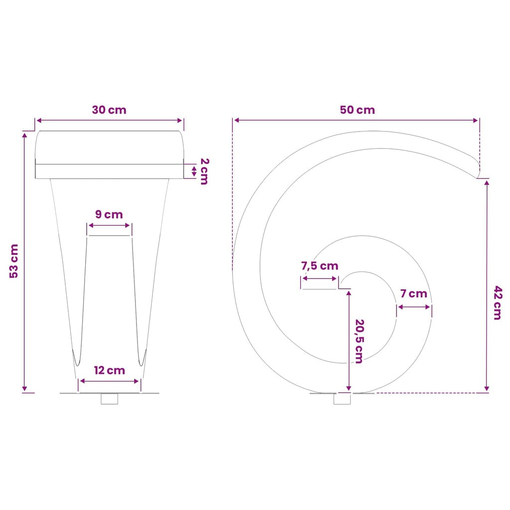 vidaXL Kaskada do basenu z LED Stal nierdzewna 304 50 x 30 x 53 cm