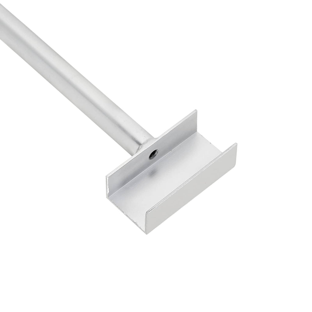 vidaXL Uchwyt na plandekę do przyczep srebrny 102-155 cm Aluminium
