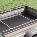 vidaXL Uchwyt na plandekę do przyczep srebrny 102-155 cm Aluminium