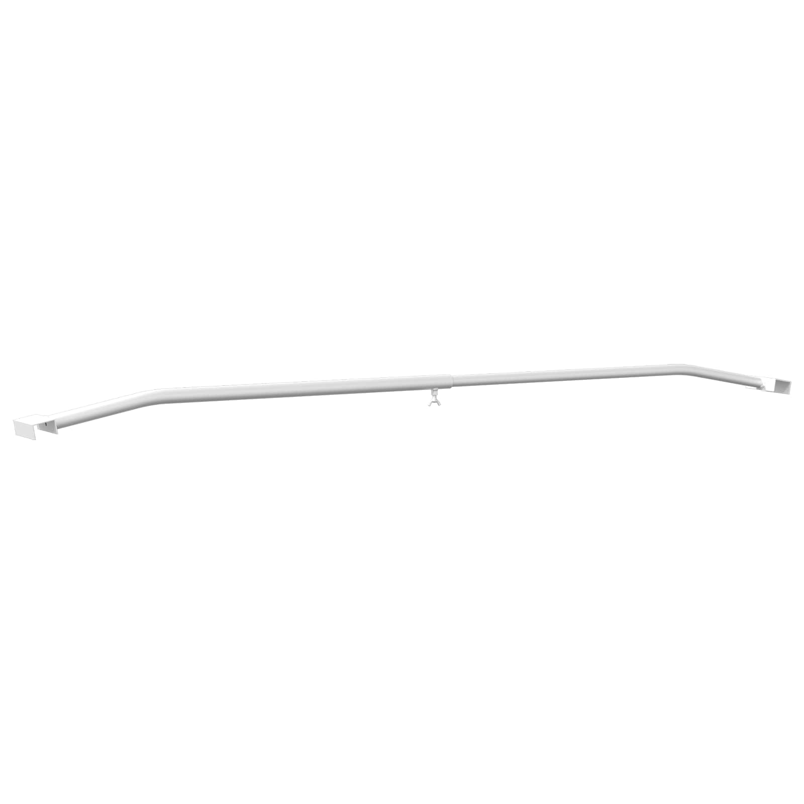 vidaXL Uchwyt na plandekę do przyczep srebrny 102-155 cm Aluminium