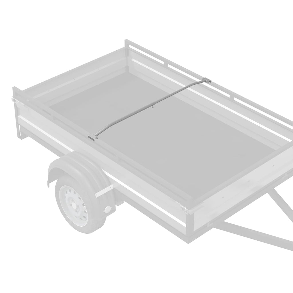 vidaXL Uchwyt na plandekę do przyczep srebrny 102-155 cm Aluminium