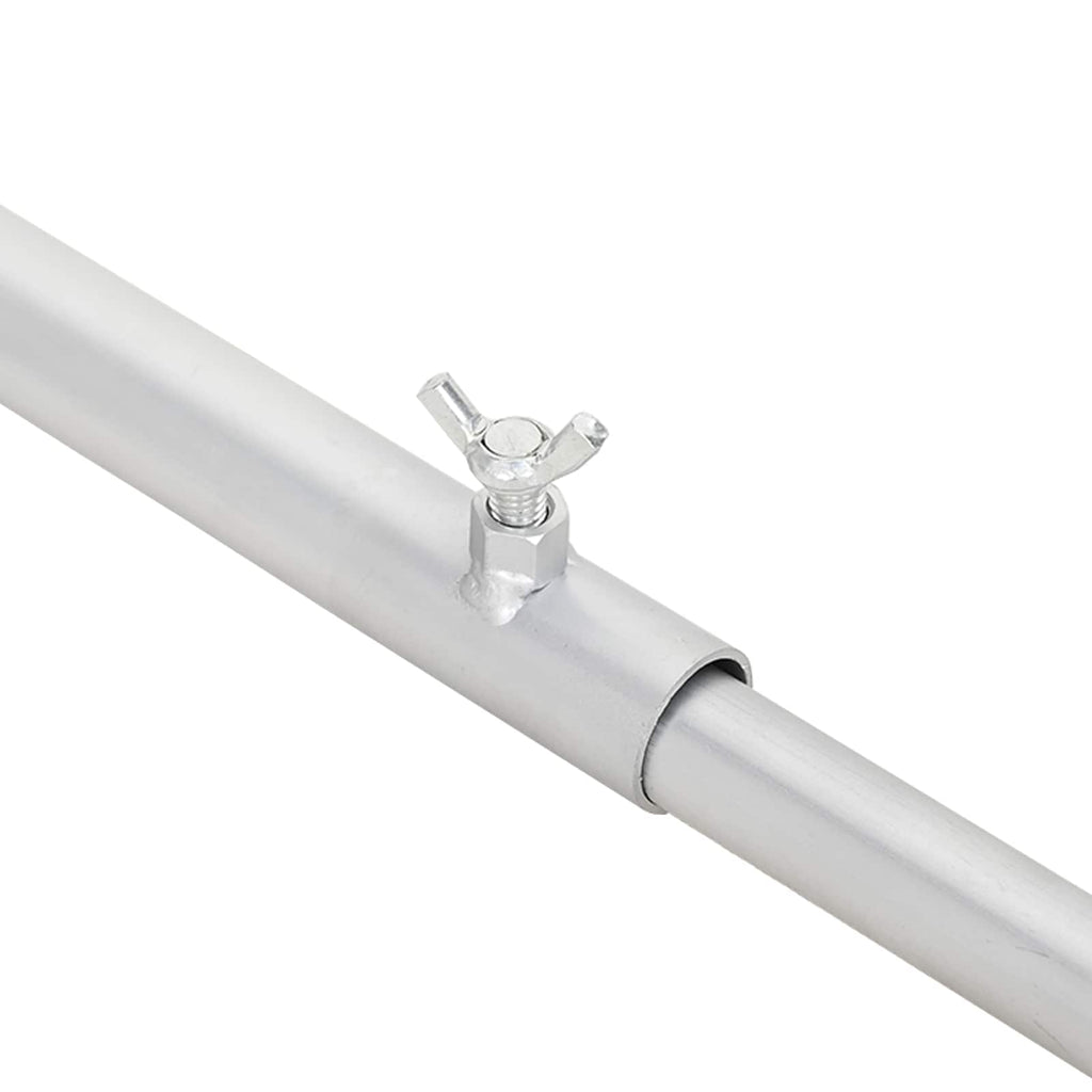 vidaXL Uchwyt na plandekę do przyczep srebrny 136-218 cm