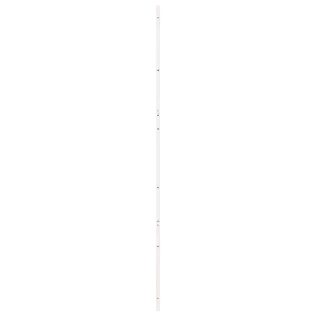vidaXL Drzwi do stodoły Biały 80 x 2,5 x 208 cm Lite drewno sosnowe