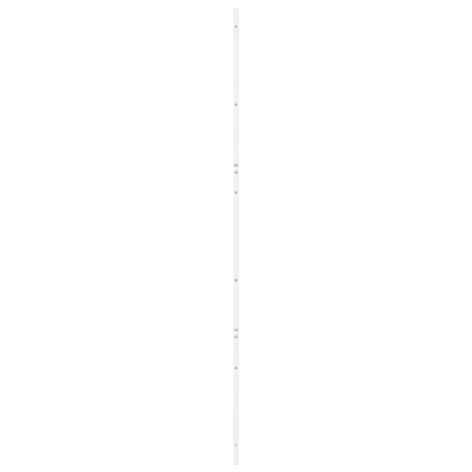 vidaXL Drzwi do stodoły Biały 80 x 2,5 x 208 cm Lite drewno sosnowe