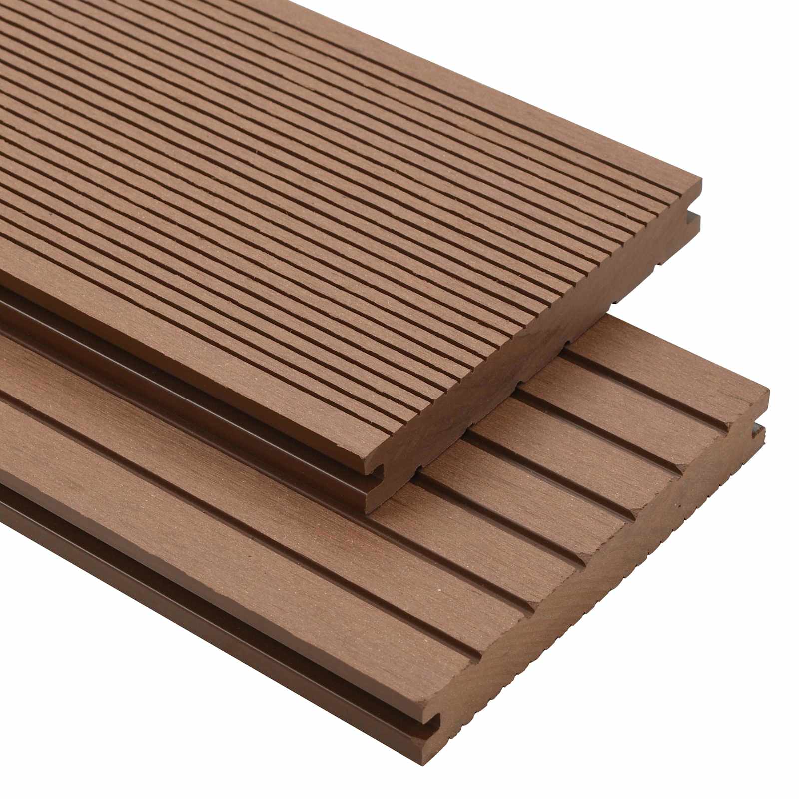 vidaXL Deska Tarasowa 90 pcs Jasny Brąz Kompozyt drewniano-plastikowy
