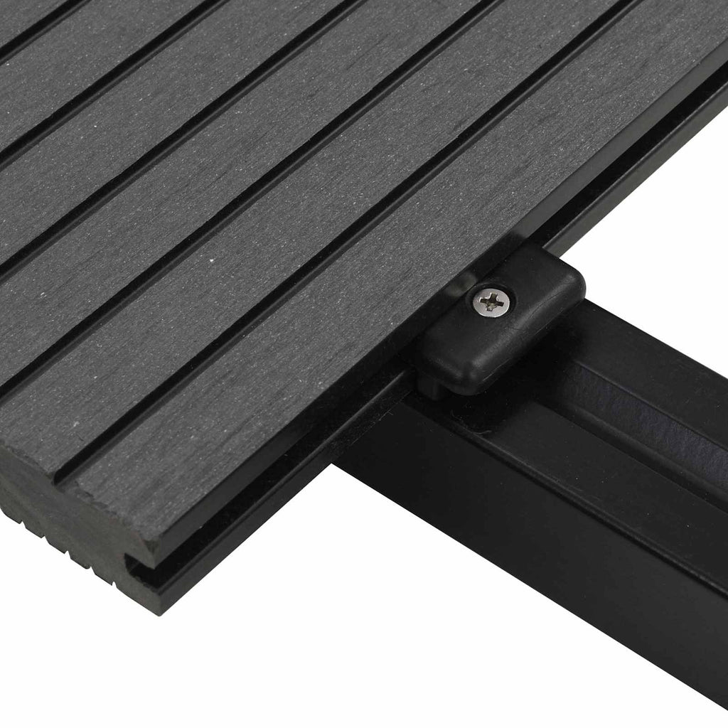 vidaXL Deska Tarasowa 90 pcs Szary Kompozyt drewniano-plastikowy