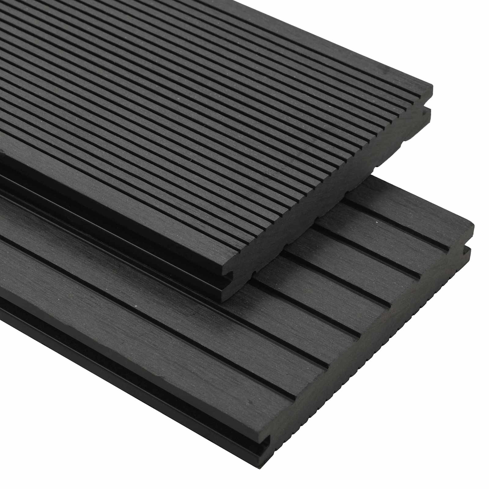 vidaXL Deska Tarasowa 30 pcs Czarny Kompozyt drewniano-plastikowy