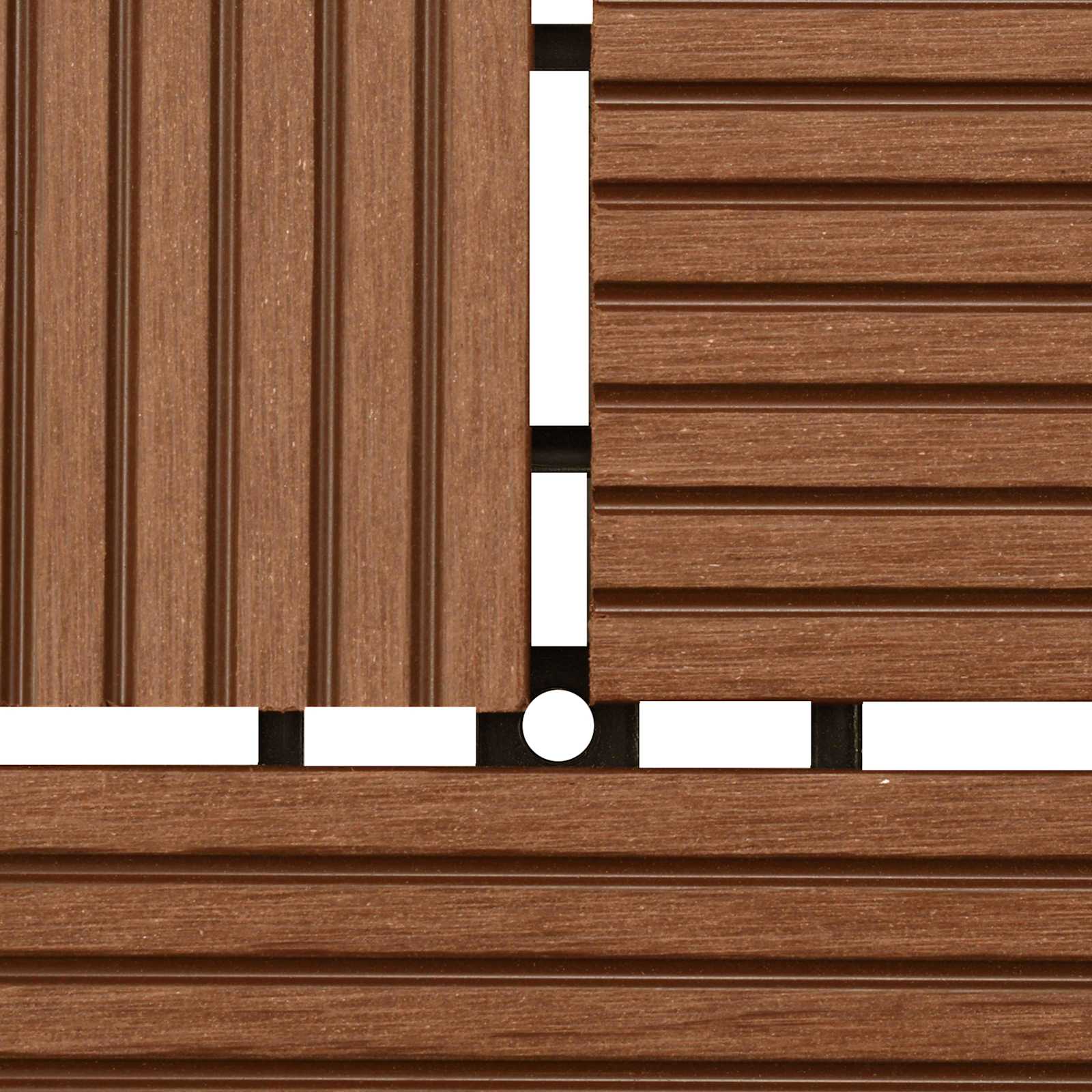 vidaXL Płytka Tarasowa 22 pcs brązowy 30 x 30 cm