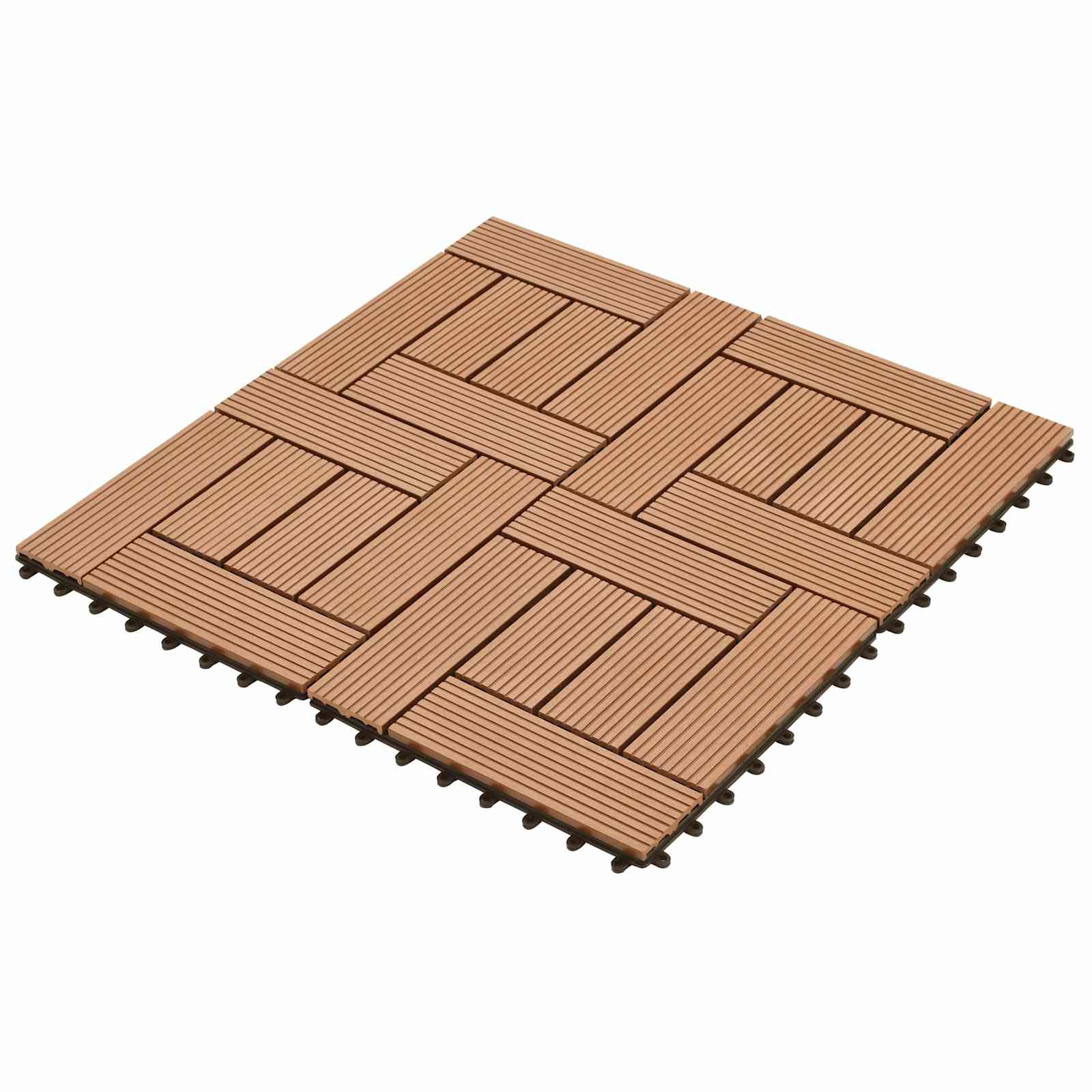vidaXL Płytka Tarasowa 22 pcs brązowy 30 x 30 cm