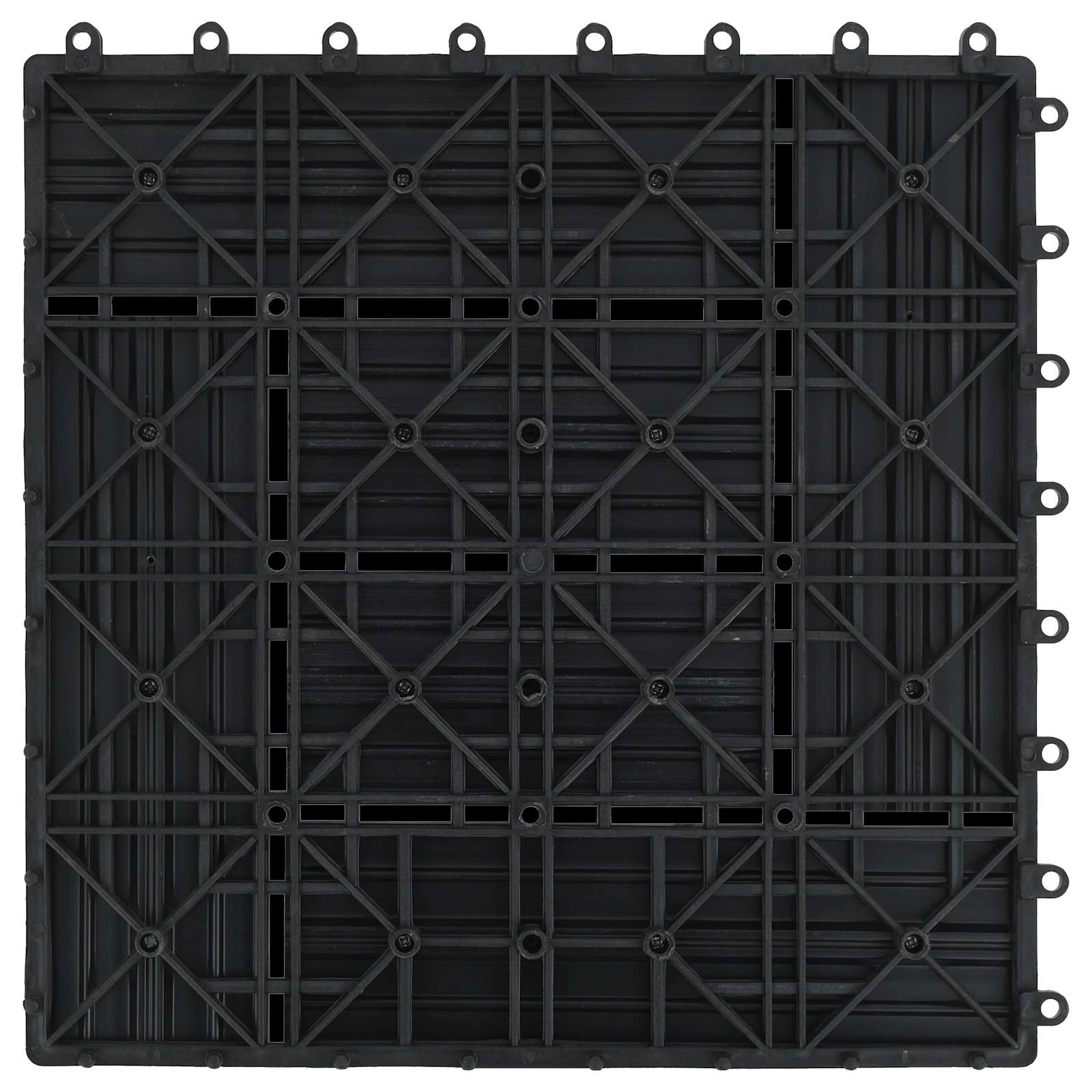 vidaXL Płytka Tarasowa 22 pcs Czarny 30 x 30 cm