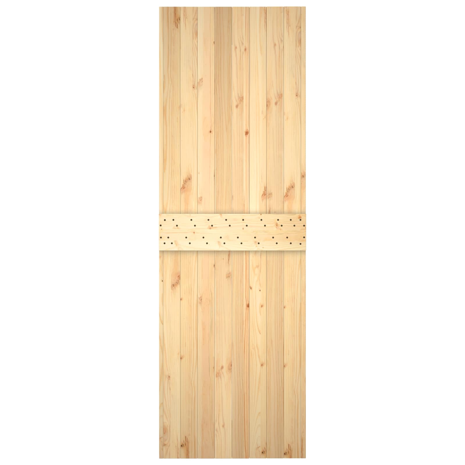 vidaXL Drzwi przesuwne Naturalne i białe 70 x 210 cm