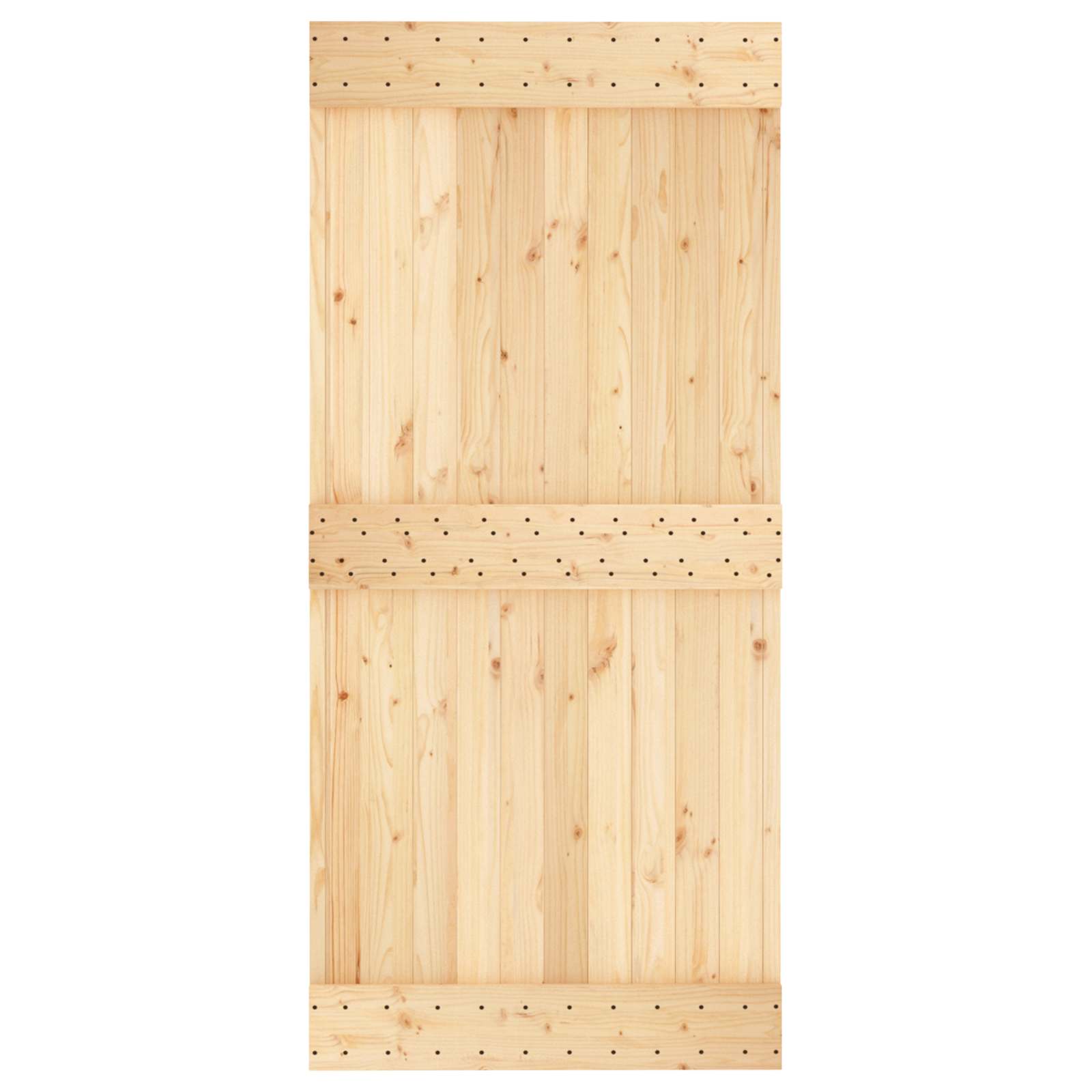vidaXL Drzwi przesuwne Naturalne i białe 95 x 210 cm