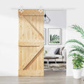 vidaXL Drzwi przesuwne Naturalne i białe 85 x 210 cm